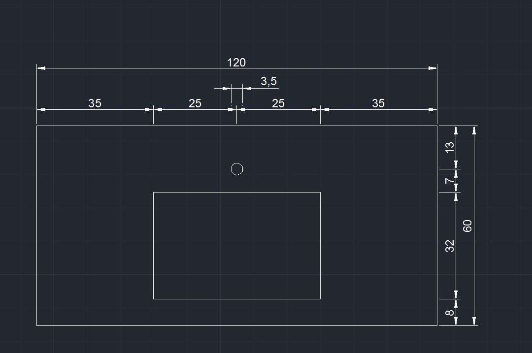 Waschtischplatte mit Einbaubecken - Aufmaßskizze - Marmor Ceravolo