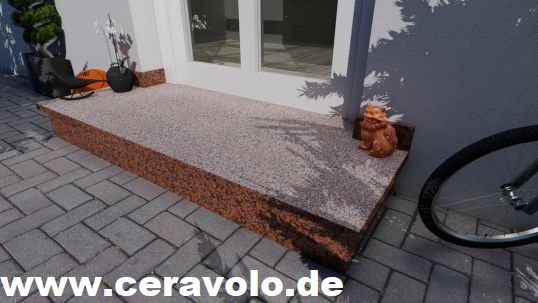Außenpodest Granit Balmoral geflammt ab 922 € - Marmor Ceravolo