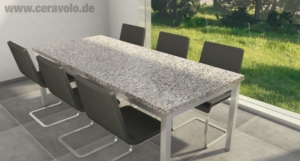 Granit Tischplatte Bianco Sardo