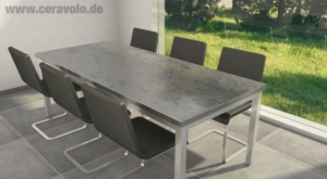 Tischplatte Steel Grey