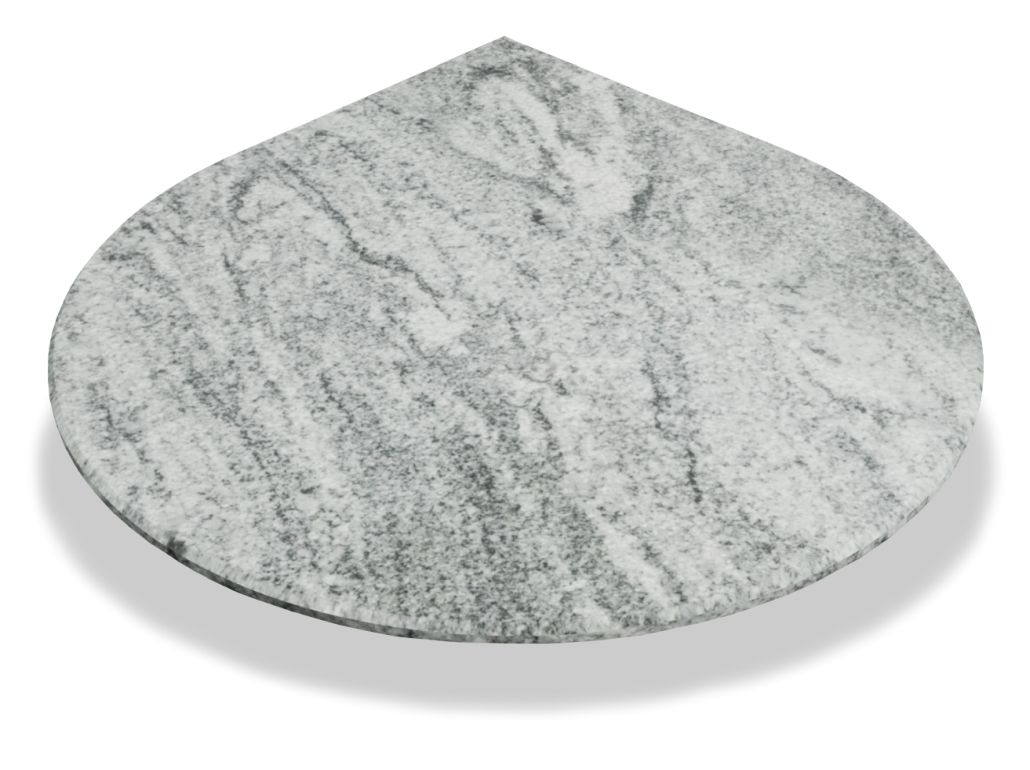 Stein Kaminbodenplatte Viscont White