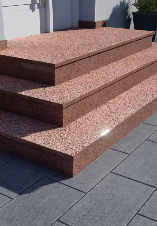 Granit Treppenstufen außen