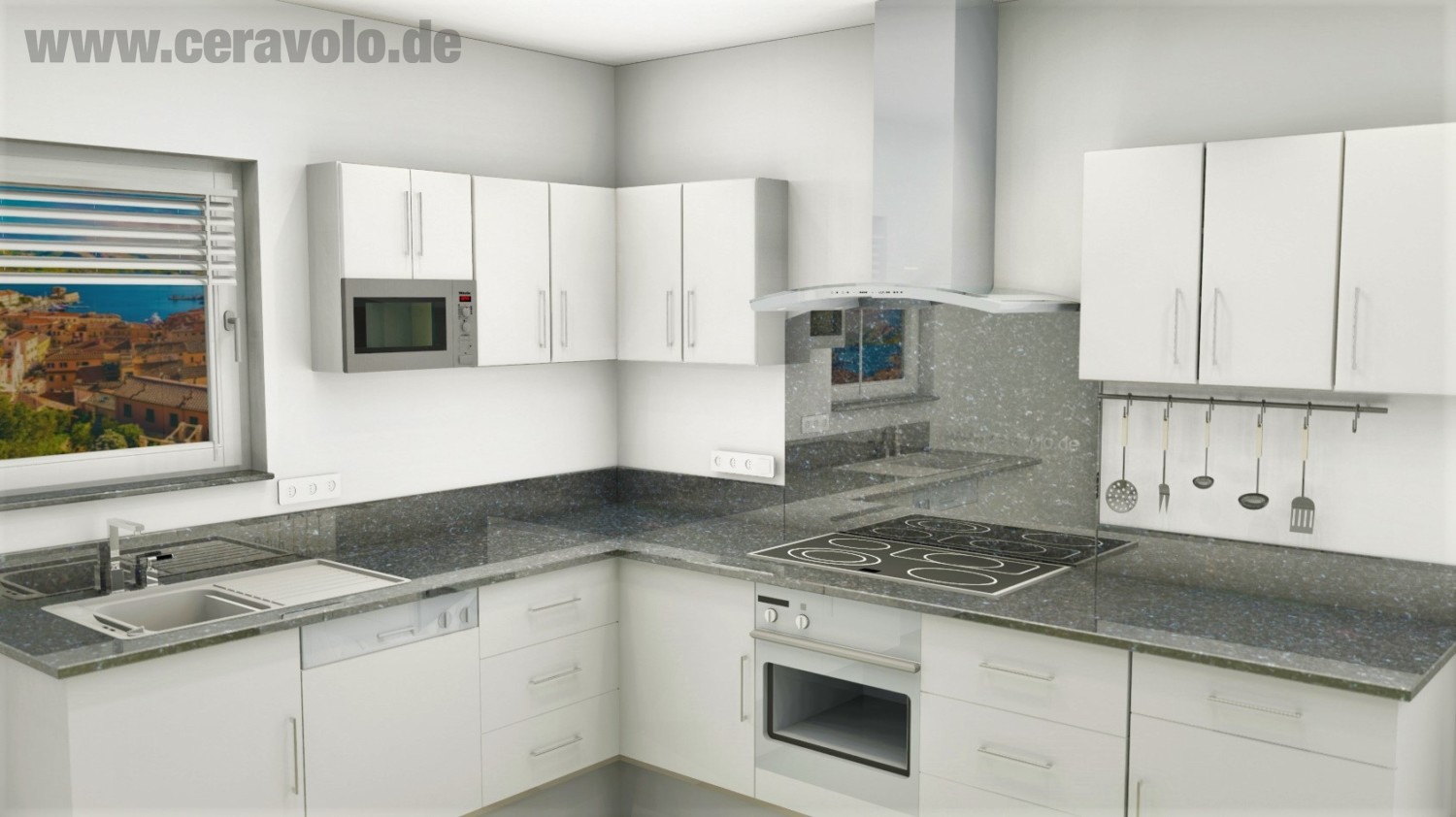 Mauerabdeckung Blue Pearl Naturstein ab 89 €/LFM - Marmor Ceravolo